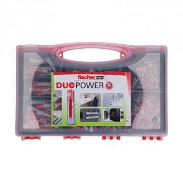 Fischer RED-BOX DuoPower, 280ks univerzálních hmoždinek Fischer