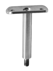 Držák madla pevný na trubku ø 42,4 mm (78x64 mm / závit M8), broušená nerez K320 / AISI304