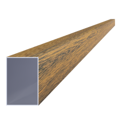 Hliníkový jekl 60 x 40 x 1 x 6000 mm, struktura OŘECH