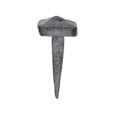 Ozdobný kovaný čtvercový hřebík, hlavička 20x20x8 mm, hrot 5x5x34 mm, bez povrchové úpravy