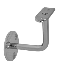 Držák madla na stěnu na trubku ø42,4 mm, leštěná nerez / AISI304