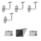 Madlo 3500mm (set:4ks úchyt, madlo 40x40mm s ukončením), brúsená nerez K320 /AISI304
