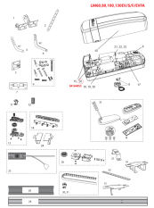 041A4053 řídicí deska LM130EVFA 433MHZ/868MHZ EVO