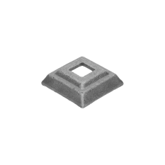 Krytka odlévaná, 42 x 42 x 13 mm, díra: 15x15mm