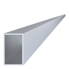 Hliníkový jekl 80x50x3 mm, délka 6000 mm, materiál EN AW-6060 T66, přírodní hliník bez povrchové úpravy, cena za KUS