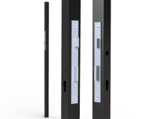 Profil 40x40x2mm H-1500mm se zámkem ZM90/35H, pravý