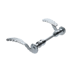 Kľučka pozinkovaná, priemer osadenia na štítok ø 19mm, pár