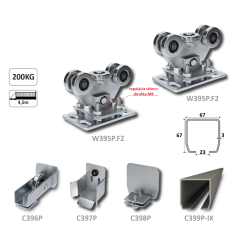 PICCOLO samonos do 200 kg/4,5 m, profil 67 x 67 x 3 mm