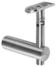 Držák madla s kloubem /ploché uchycení na jekl /madlo ø 42.4 mm, broušená nerez K320 /AISI304