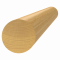 Dřevěný profil kulatý (ø 42mm /L:4000mm), materiál: buk - cink napájený po 60cm, broušený povrch bez nátěru, balení: PVC fólie