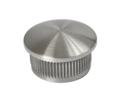 Ukončení - zátka na trubku ø 25x2,0 mm, plný materiál, broušená nerez K320 / AISI304