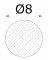 Tyč kruhová ø8 mm, cena za 1 ks (1 m) kartáčovaná nerez / AISI304 - Délka: 1m