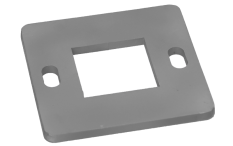Kotvící plotna (100x100mm), otvor:40x40mm, broušená nerez K320 /AISI304