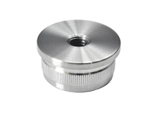 Spodek držáku madla (závit M8) na trubku ø 33,7 mm, broušená nerez K320 / AISI304