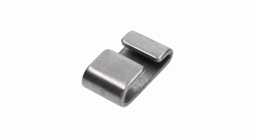 Nerezové lisovací pouzdro - Tvar `C` pro dvě lanka - 2.0mm a max. 5.0mm
