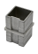 Spojka napájecí, přímá na jekl 40x40x2mm, broušená nerez K320 / AISI304