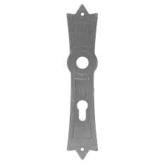 Štít s děrami 260x52x3mm, rozteč 72mm, otvor na kliku 20mm