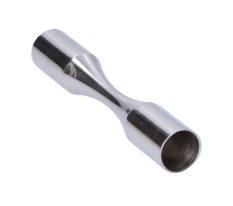 Spoj na ohnutí ø 12 mm (L: 80 mm), leštěná nerez /AISI304