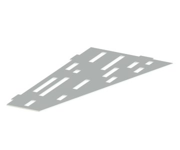 Rohová police do koupelny, broušená nerez AISI 304 / K320