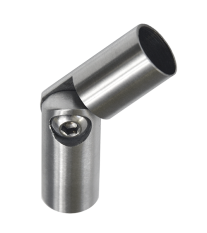 Spoj nastavitelný ø 14 mm (0-100 °) s kloubem, broušená nerez K320 / AISI30