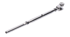 Lepiaci úchyt, šponovák pro lanko ø 4 mm, M6/LH6, AISI 304