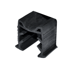 Gumové těsnění pro nerezové a hliníkové madlo s drážkou 24x24 mm, pro sklo 16-17,5 mm (cena za 1 bm)