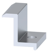 Hliníková koncová svorka pro upevnění solárních panelů, koncová výška 30 mm, fotovoltaika