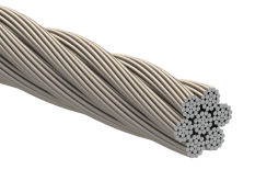 Nerezové lanko ø5 mm (7x19 drátů) / AISI316