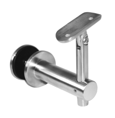 Držák madla s kloubem na trubku ø 42.4mm, broušená nerez K320 / AISI304