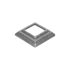 Krytka 62x62x16mm s otvorem 31x31mm, odlitek