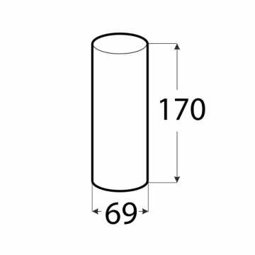 Montážní prvek pre nabíjacie pätky stĺpa, 69x170
