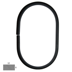 Ovál 12 x 6 mm, 120 x 200 mm