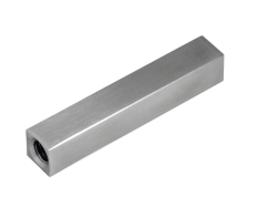 Čep (12x12 mm, L: 68 mm / vnitřní závit M6 - vnitřní závit M8x25 mm), broušená nerez K320 / AISI304