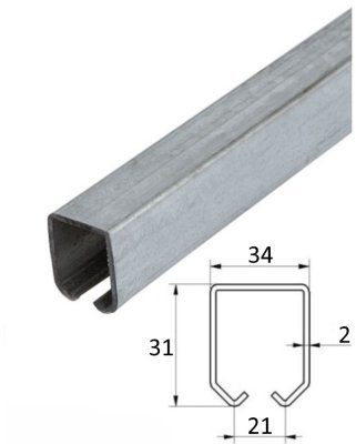 Profil PICCOLO 34x31x2mm, dľžka 6m