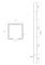 C profil 70x70x4mm s otvormi, pozinkovaný, dĺžka 3m