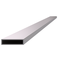 Profil uzavřený 40x10x1.5mm, cena za 1ks (5m), broušená nerez K320 /AISI304