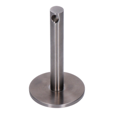 Přechod lanka (pro lanko max. ø6mm), s odsazením od podlahy 80mm, vnější závit M12, vnitřní závit M6. Broušená nerez K320 / AISI 316