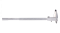 Posuvné meradlo s hĺbkomerem KINEX 300 mm, 0,02 mm, aretácia skrutkou, paralelné vedenie, monoblok, TOP QUALITY, DIN 862