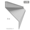Z-profil-lamela L-3000mm, 23x40x20x1,5mm s vyztuženou hranou 10mm, zinkovaný plech, použití pro plotovou výplň v kombinaci s KU35Zn a profilem 35, 40mm nebo speciálem KJL70x34x55x2, cena za 3m kus - Délka: 3m