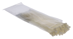 Sťahovacia páska / viazacia páska, natural, 100ks balenie, D:4.8 L:370
