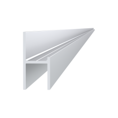 Hliníkový UT profil 20,5x22x6000 mm, materiál EN AW-6060 T66, přírodní hliník bez povrchové úpravy, cena za KUS