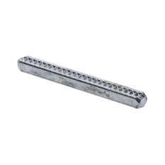 Hřídel kliky 8x8x110mm, pozinkovaná oceľ