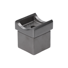 Držák madla, jekl 40x40x2.0mm, na madlo trubku ø 42.4mm, broušená nerez K320/AISI304