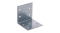 úhelník široký 60x60x60mm, 2,0mm, pozink, díry průměr 4,5mm - v počte 8ks