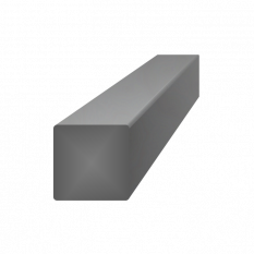 Tyč štvorcová plná 12x12mm, čierna S235, hladká L=1000mm, cena za 1ks(1m)
