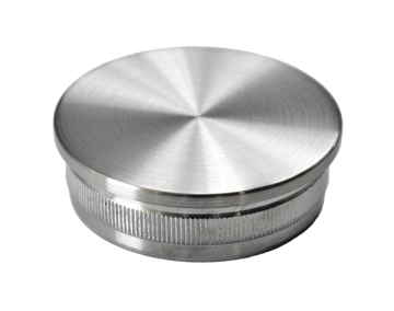 Ukončení - zátka na trubku ø 42,4 mm, broušená nerez K320 / AISI316