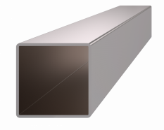 Profil uzavřený 40x40x2mm, cena za 1ks(1m), broušená nerez K320 /AISI304