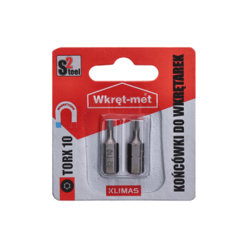 2 dílny blister bitů TX-10, délka 25mm