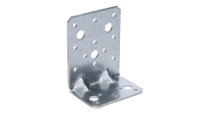 úhelník s prolisem 95x53x75mm, 2,5mm, pozink, díry průměr 5mm-17ks, 11mm-5ks