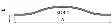 Oblúk typu KOB 4 ploché tyče